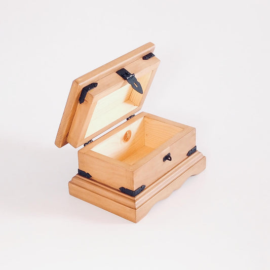 Rustic Solid Wood Keepsake Box - II