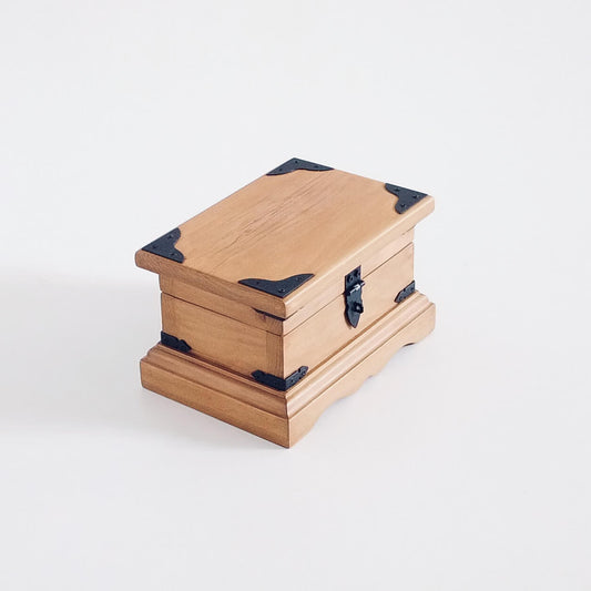 Rustic Solid Wood Keepsake Box - II