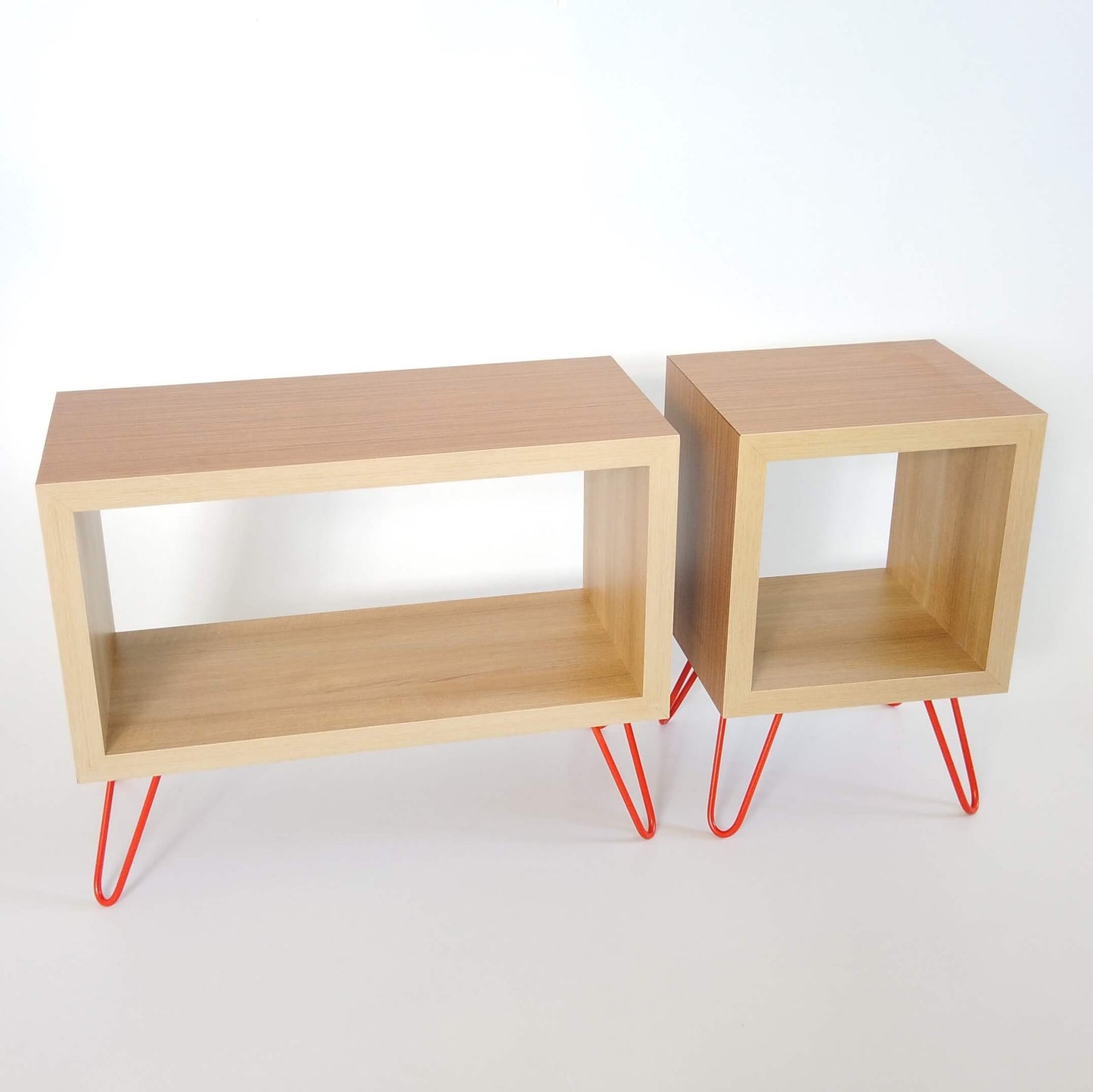 Retro Storage Cube Side Table - Long