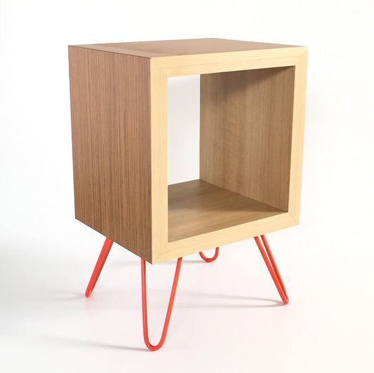 Retro Storage Cube Side Table - Short