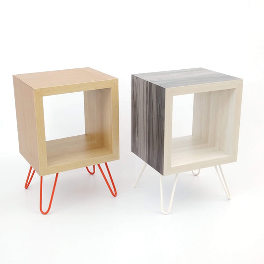 Retro Storage Cube Side Table - Short