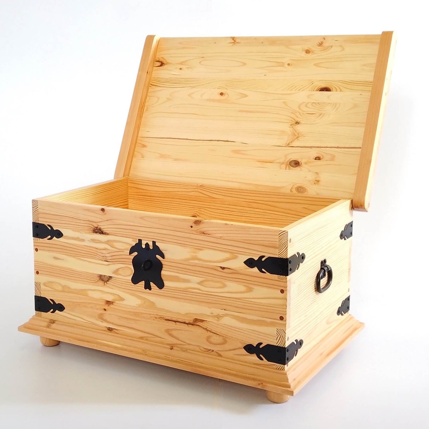 Rustic Solid Wood Storage Chest Trunk