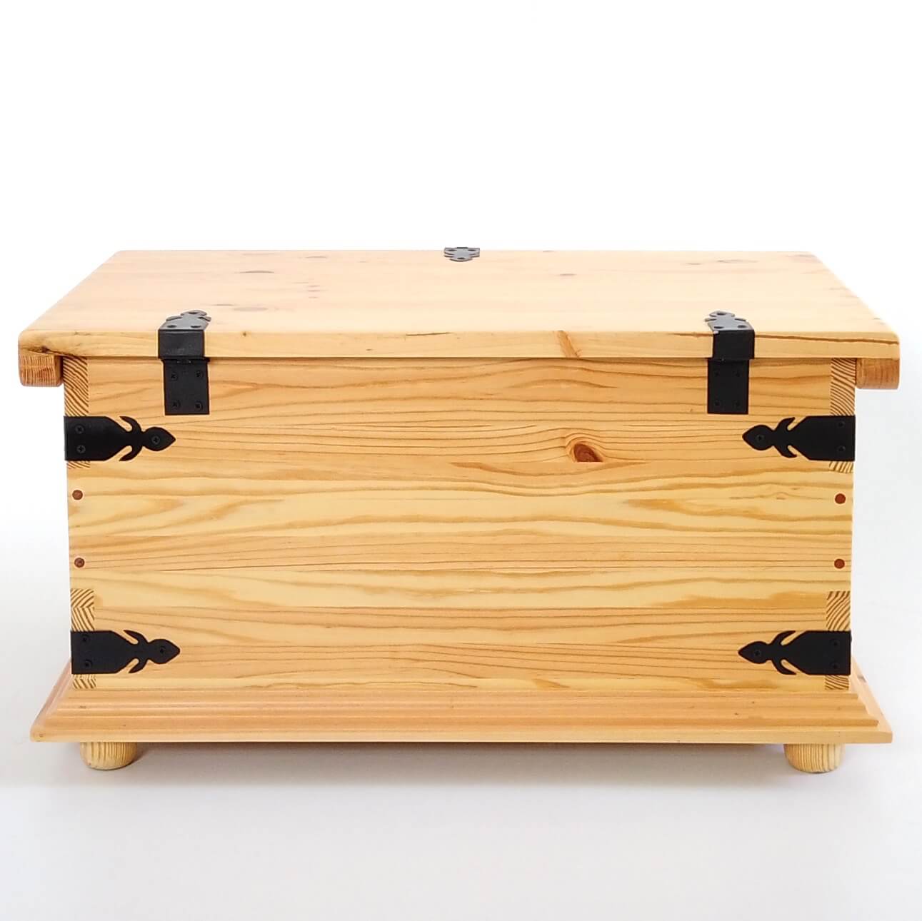 Rustic Solid Wood Storage Chest Trunk