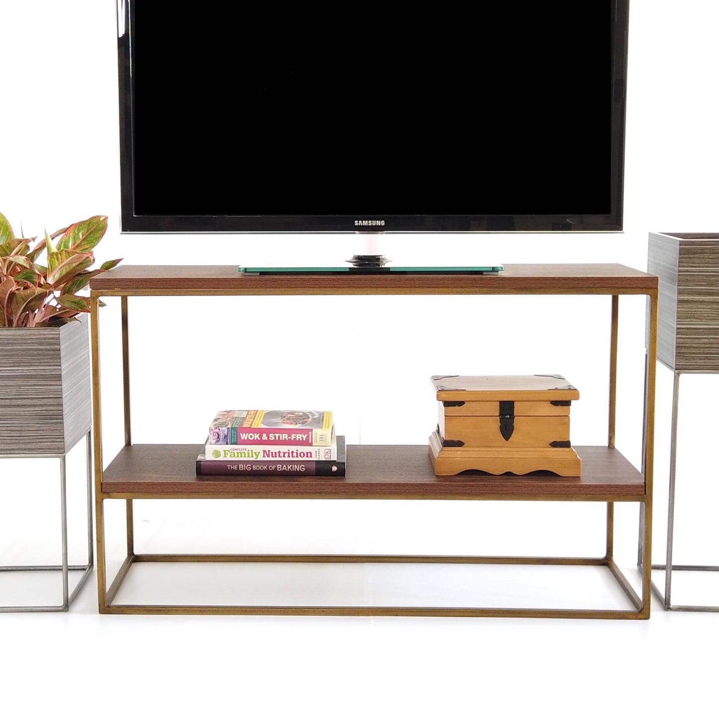 Skinny Modern Bookshelf - Short
