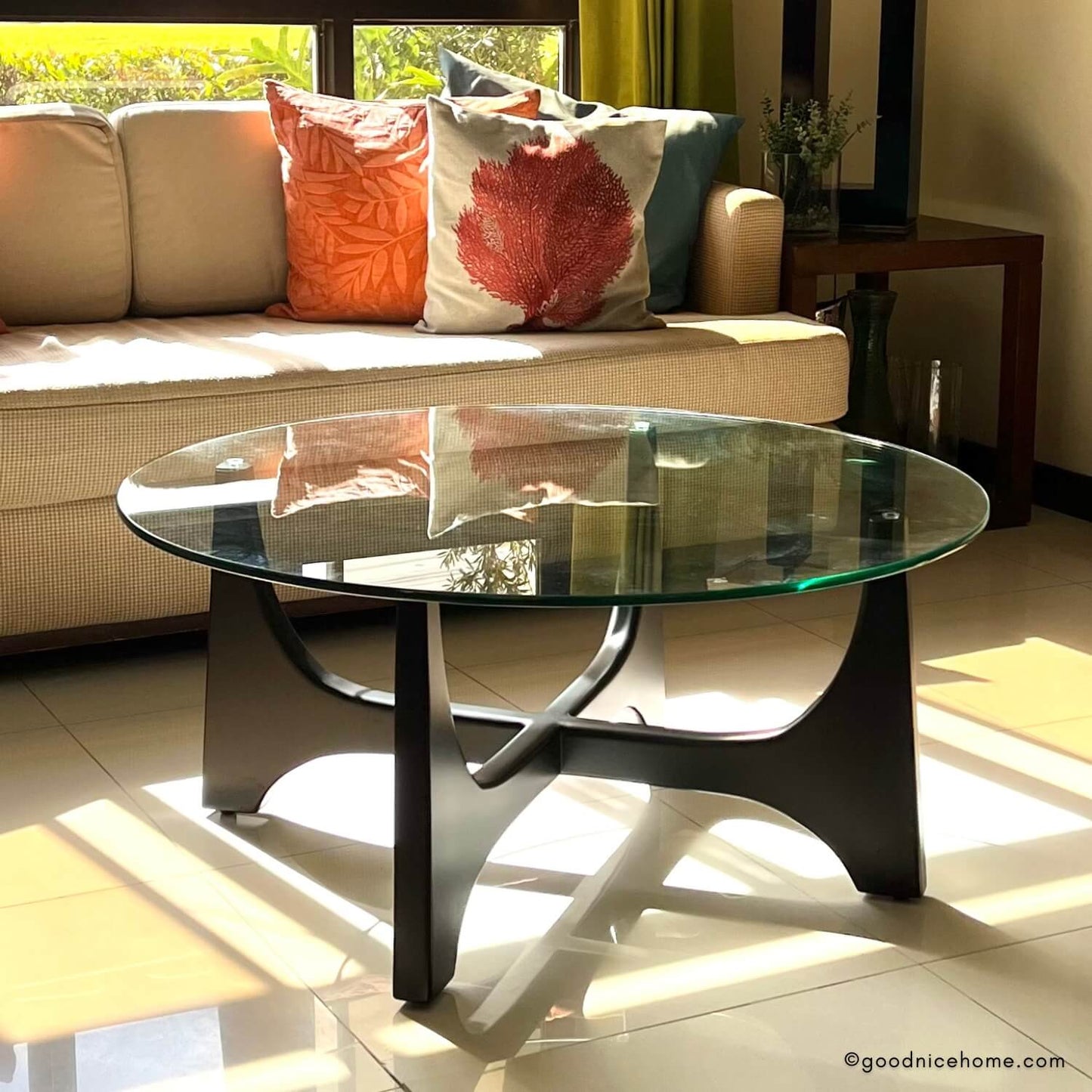 Madison Glass-Top Coffee Table