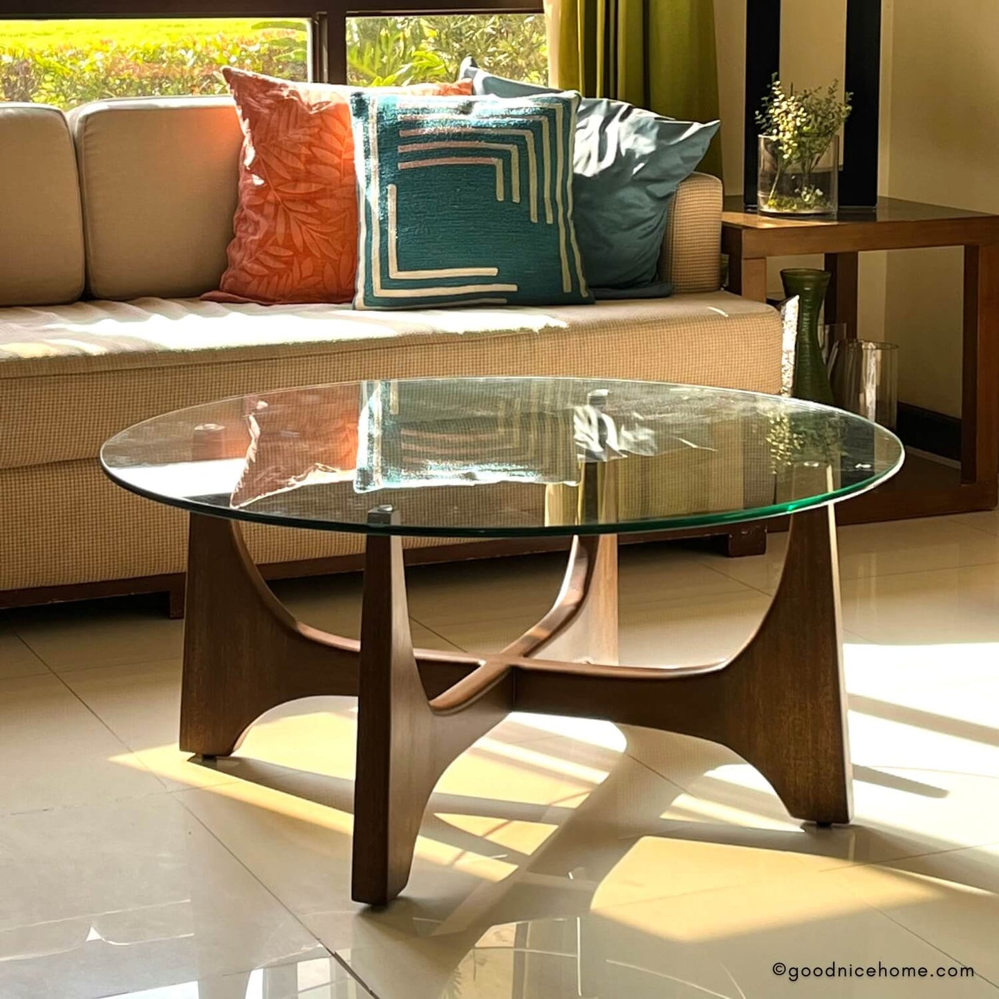 Madison Glass-Top Coffee Table